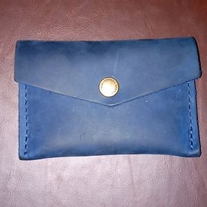 Portland Leather Goods Envelope Wallet in Deep Water
